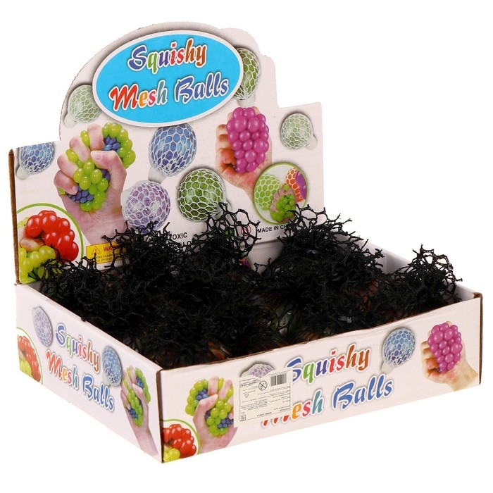 Мялка &laquo;Цветик&raquo;, с гидрогелем, в чёрной сетке