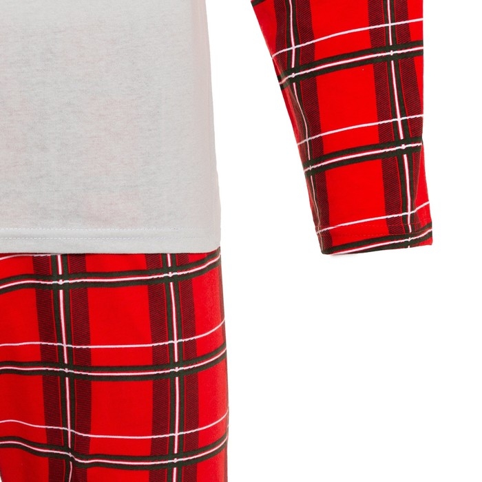 Пижама новогодняя мужская KAFTAN "X-mas", цвет красный, размер 52