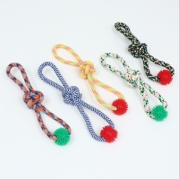 Игрушка канатная "Массажная" с узлом, до 65 г, до 30 см, микс цветов Игрушка канатная "Массажная" с узлом, до 65 г, до 30 см, микс цветов