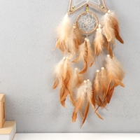 Ловец снов двойной "Звезда. Ракушка" бежевый 20х72 см Ловец снов двойной "Звезда. Ракушка" бежевый 20х72 см