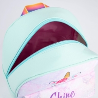 Рюкзак детский для девочки текстильный &laquo;Единорог и цветы&raquo;, 27х23х10 см