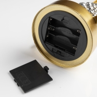 Светодиодная фигура &laquo;Ёлка золотистая&raquo; 14 &times; 32 &times; 14 см, металл, батарейки ААх3 (не в комплекте), свечение тёплое белое