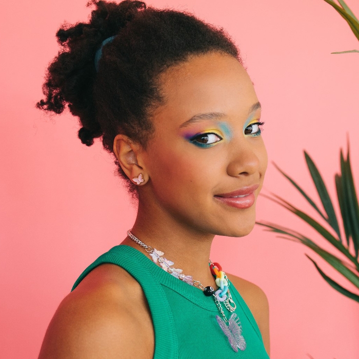 Набор серьги 12 пар &laquo;Принцесса&raquo; бабочки, цветные в золоте