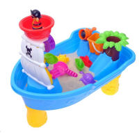 Столик игровой &laquo;Кораблик&raquo;, с песочным набором, 16 аксессуаров для игры с песком и водой, объём ведра 0,25 л