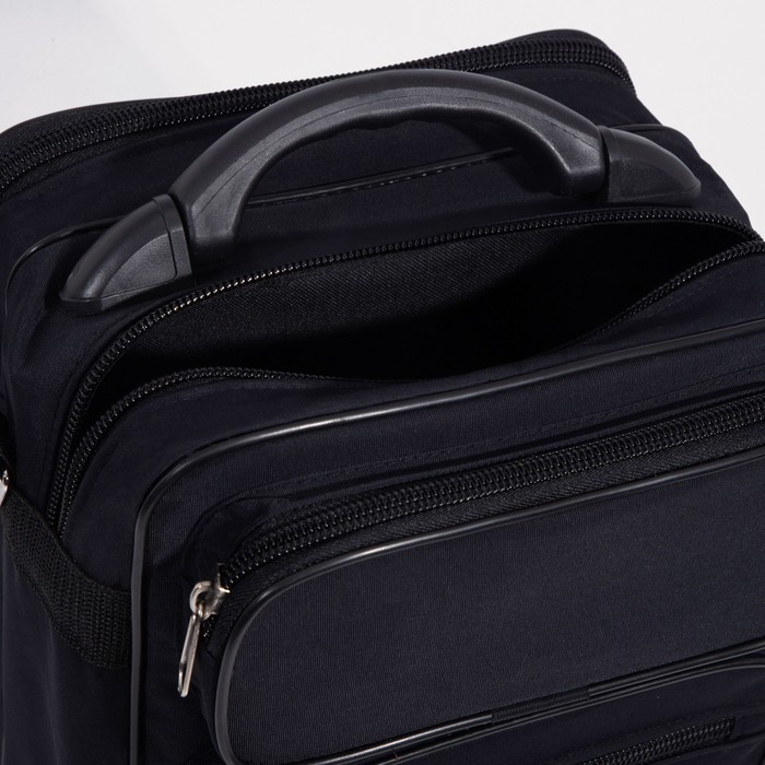 Сумка мужская «ЗФТС», цвет чёрный Сумка мужская «ЗФТС», цвет чёрный