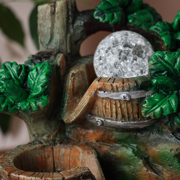 Фонтан "Прохлада леса" 12х12х18 см (с подсветкой)