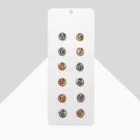 Набор значков (12 шт.) &laquo;Ассорти&raquo;, форма МИКС, цвет МИКС