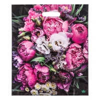 Пакет "Пионы", полиэтиленовый с вырубной ручкой, 38х45 см, 60 мкм набор 5 штук Пакет "Пионы", полиэтиленовый с вырубной ручкой, 38х45 см, 60 мкм набор 5 штук