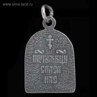 Подвеска посеребрение с оксидированием &laquo;Божия Матерь Владимирская&raquo;