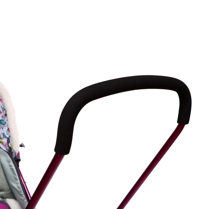 Санки-коляска &laquo;Наши детки 5-1&raquo; со снеговиком, цвет орхидея