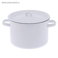 Кастрюля эмалированная, 4,5 л, d=20 см, h=14,5 см, цвет МИКС