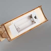 Светодиодная фигура &laquo;Дом с Дедом Морозом&raquo; 12 &times; 17 &times; 4 см, дерево, батарейки АААх2 (не в комплекте), свечение тёплое белое