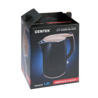 Чайник электрический Centek CT-0025, металл, 1.8 л, 2000 Вт, черный Чайник электрический Centek CT-0025, металл, 1.8 л, 2000 Вт, черный