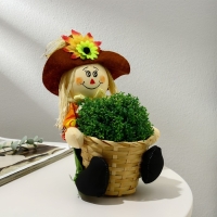 Подставка для цветов, на 1 горшок, d = 9 см, h = 9 см, МИКС, &laquo;Пугало&raquo;, Greengo