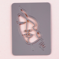 Набор топперов &laquo;Девушка с кудрями&raquo;, цвет золото