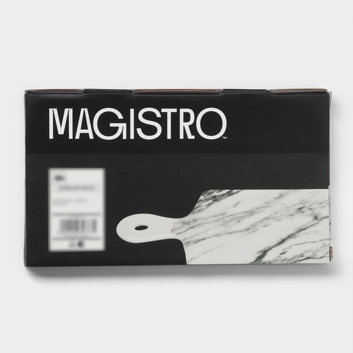 Блюдо фарфоровое для подачи Magistro Real Marble, 25&times;14 см