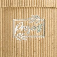 Коробка подарочная шляпная из микрогофры, упаковка, «Present», 12 х 12 см Коробка подарочная шляпная из микрогофры, упаковка, «Present», 12 х 12 см