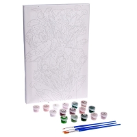 Картина по номерам на холсте с подрамником &laquo;Цветы для души&raquo;, 20х30 см