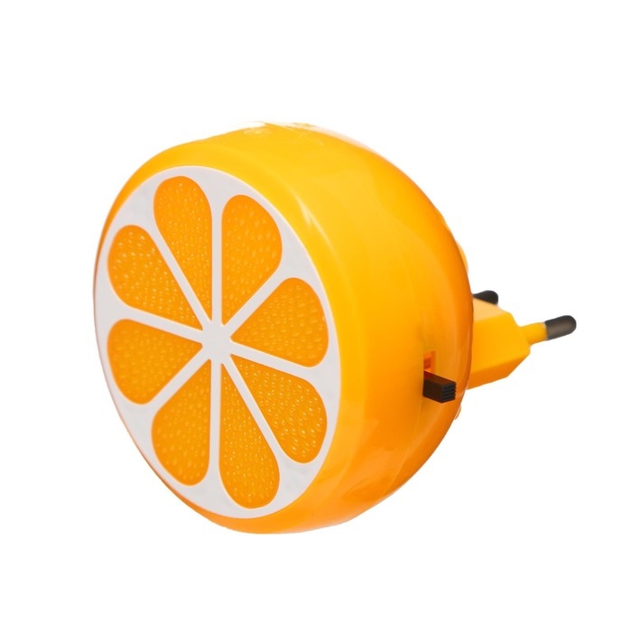 Ночник пластик LED 1W Ночник пластик LED 1W "Цитрус" 6,5х6,5х3,5 см RISALUX