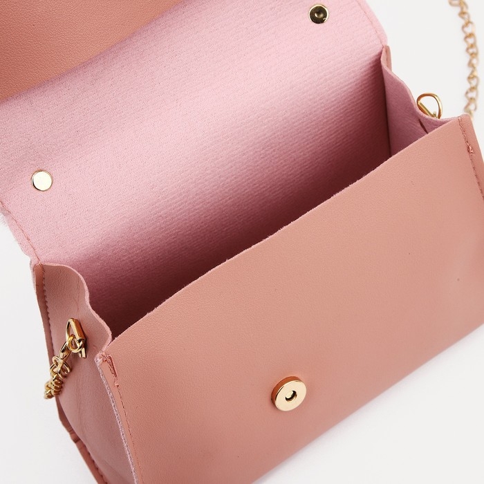 Сумка детская для девочки на магните, цвет розовый