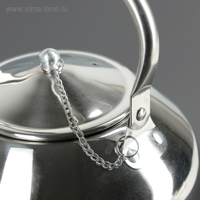 Чайник заварочный из нержавеющей стали &laquo;Аркадий&raquo;, 3 л, цвет хромированный