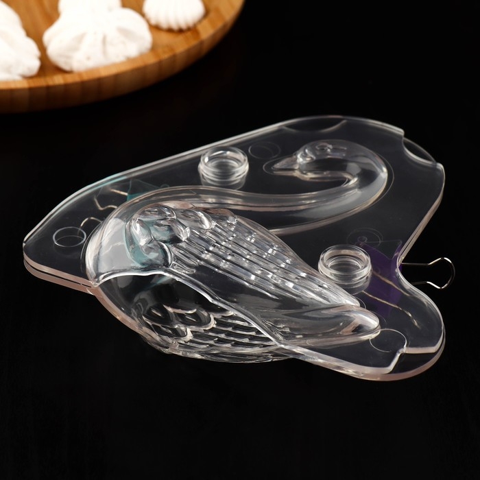 Молд для шоколада KONFINETTA &laquo;Лебедь&raquo;, 13&times;4,7&times;14,5 см, цвет прозрачный