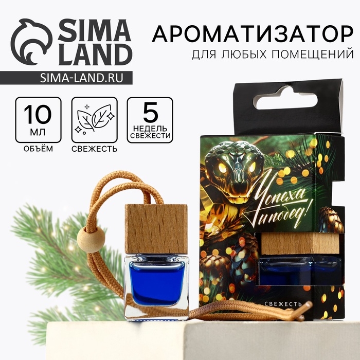Ароматизатор для машины новогодний XXL «Успеха и побед», на Новый год, свежесть Ароматизатор для машины новогодний XXL «Успеха и побед», на Новый год, свежесть