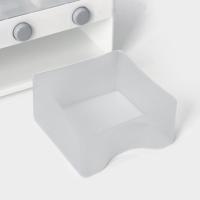 Контейнер с дозатор для сыпучих продуктов, 6 ячеек, 39&times;14,5&times;32 см, цвет белый