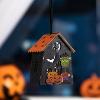 Светодиодная подвеска «Дом Франкенштейна» 7 × 9.5 × 6 см, пластик, батарейки LR1130х3 (в комплекте), свечение тёплое белое Светодиодная подвеска «Дом Франкенштейна» 7 × 9.5 × 6 см, пластик, батарейки LR1130х3 (в комплекте), свечение тёплое белое