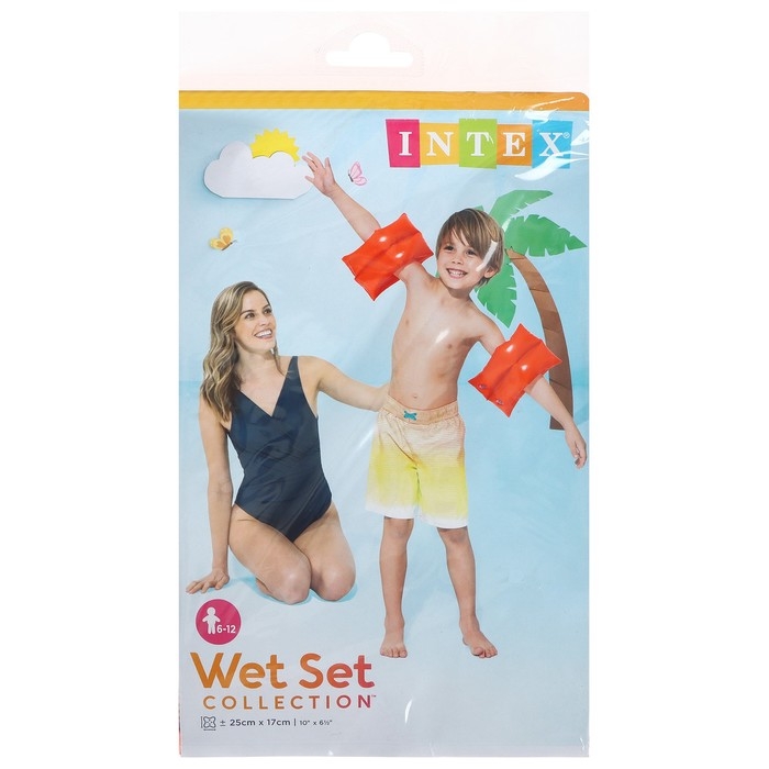 Нарукавники &laquo;Неон&raquo;, 25 х 17 см, от 6-12 лет, 59642NP INTEX