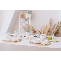 Конфетница керамическая Доляна &laquo;Мишка Отто&raquo;, 290 мл, 15&times;12&times;5 см, цвет белый