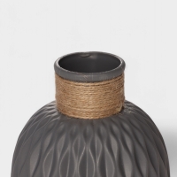 Ваза для цветов Wikels, пластик, 12&times;14 см, серая