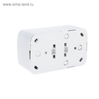Розетка TDM "Дача" Народная, 2П+3, 16 А, IP20, двухместная, открытая, белый Розетка TDM "Дача" Народная, 2П+3, 16 А, IP20, двухместная, открытая, белый