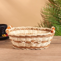 Корзина плетеная 25x19x9 см, ротанг