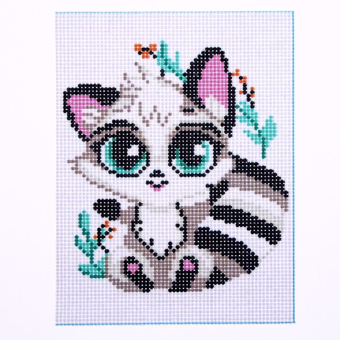 Канва для вышивки крестиком &laquo;Енотик озорник&raquo;, 20 х 15 см