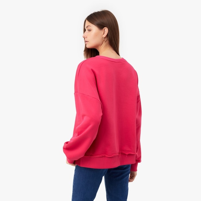 Свитшот женский MINAKU: Casual Collection цвет фуксия, размер 42-44 Свитшот женский MINAKU: Casual Collection цвет фуксия, размер 42-44