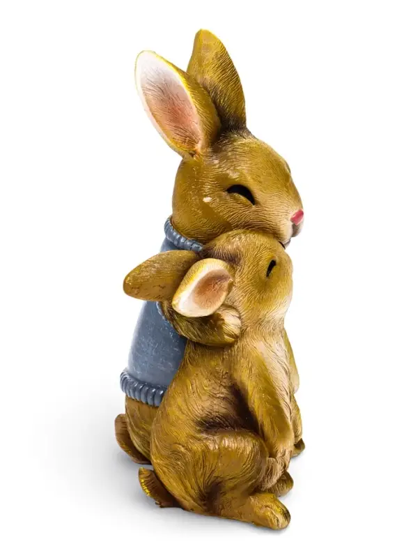 Садовая фигура 23 х 18 х 12 см  "Заяц с дочкой"