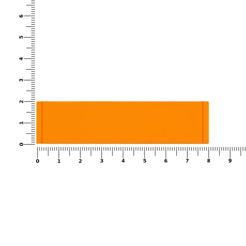 Лейбл из ПВХ Tarea, оранжевый неон