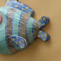 Панно &laquo;Рыба-клоун&raquo;, 20&times;16.5&times;6.5 см, дерево, бирюзовое