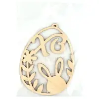 Подвеска деревянная на Пасху &laquo;Кролик в яйце&raquo;, 7.5&times;10 см