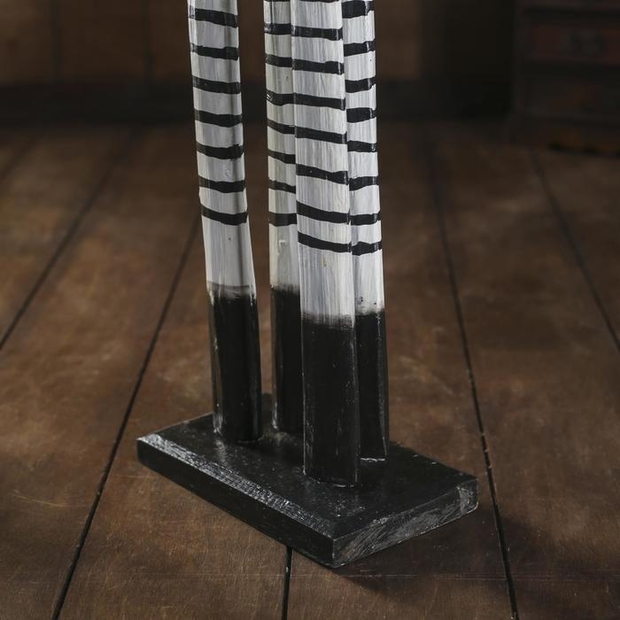 Сувенир дерево "Зебра с ошейником" 80 см