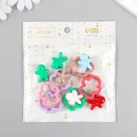 Бусина для творчества пластик "Печенка-конструктор" МИКС 3,1х2,8х0,7 см