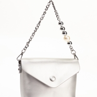 Сумка женская, 27*7*12, отд на молнии, длин ремень, серебро Сумка женская, 27*7*12, отд на молнии, длин ремень, серебро