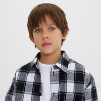 Рубашка для мальчика в клетку KAFTAN, р. 36 (134-140 см) Рубашка для мальчика в клетку KAFTAN, р. 36 (134-140 см)