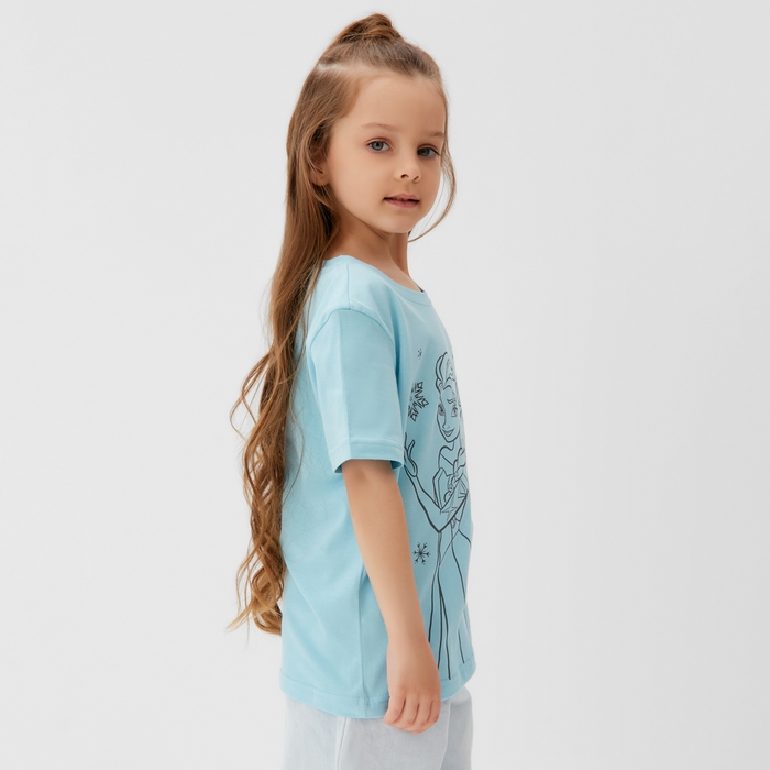 Футболка Disney Футболка Disney "Холодное сердце", рост 98-104 (30), бирюзовый