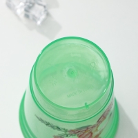 Стакан пластиковый с трубочкой и крышкой Доляна &laquo;Единорог&raquo;, 400 мл, цвет МИКС