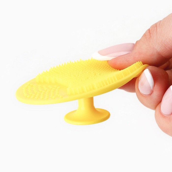 Силиконовый спонж для умывания в пакете Силиконовый спонж для умывания в пакете "Праздничный" , 6.5 х 5 см