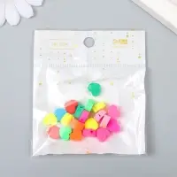 Набор бусин для рукоделия и плетения &laquo;Арт Узор. Яркие сердечки&raquo;, 20 шт., PVC, 0.5&times;1&times;1 см