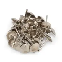 Гвозди ТУНДРА, декоративные, обивочные, 8&times;15 мм, хром, фасовка 50 шт.