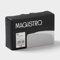 Салфетница фарфоровая Magistro &laquo;Бланш&raquo;, 12&times;4&times;7 см, цвет белый